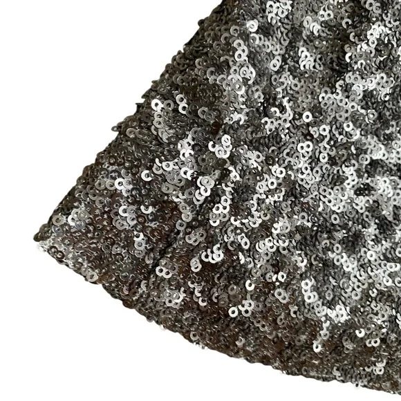 Dress the Population Harper Gown XS Silver Sequin Mermaid Formal Evening Dress - Picture 8 of 16